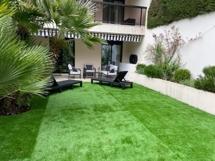 Apartmán T2 Avec Terrasse Et Jardin Cannes Exteriér fotografie